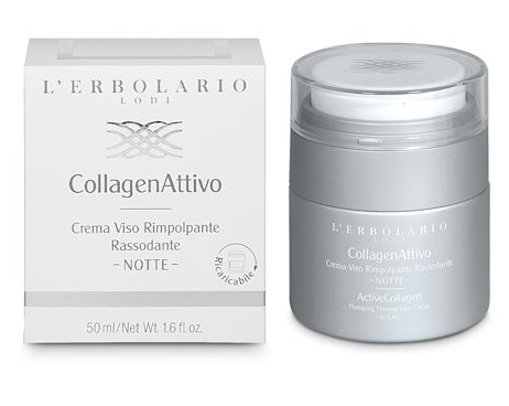 L'Erbolario Collagen Attivo Crema Viso Rimpolpante Rassodante Notte 50 ml